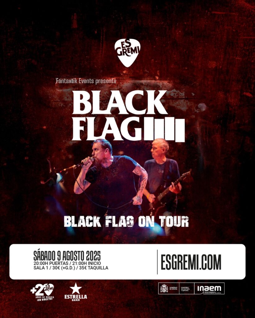 Black Flag Anuncia Explosivos Conciertos por el país en Agosto
