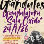 Cartel y entradas de Los Gandules 24 Enero en Sala Oxido (Guadalajara) (Castilla-La Mancha) - Qconciertos