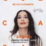 Cartel y entradas de Luz Casal 2 Agosto en bodega tio pepe (Jerez de la Frontera) (Andalucía) - Qconciertos