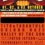 Cartel y entradas de Tabernas 1,2 y 3 Octubre en Tabernas Desert Rock Fest (Andalucía) - Qconciertos