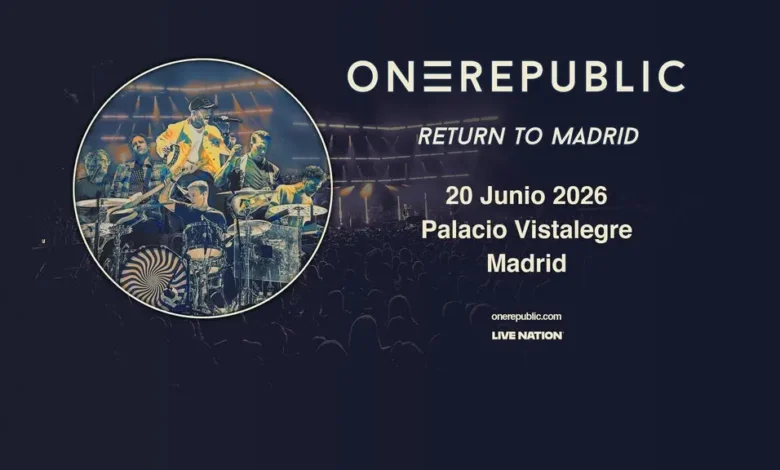 imagen del concierto de OneRepublic Concert en madrid