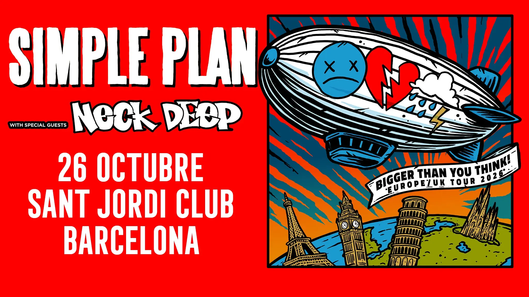 imagen del concierto de Simple Plan Concert en barcelona