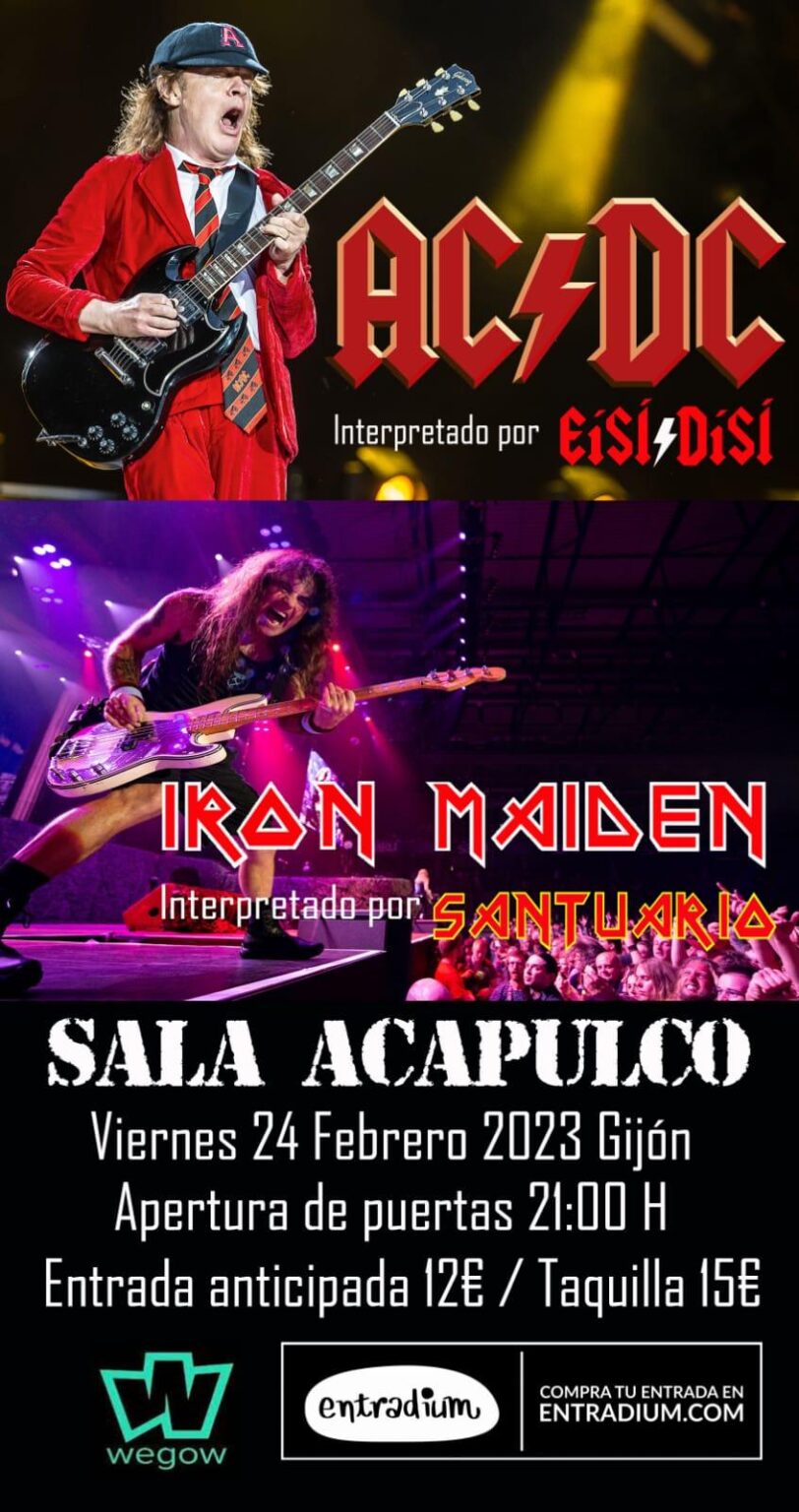 Conciertos de AC/DC & Iron Maiden Tribute 2026 | Gira, fechas y ...