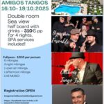 Cartel y entradas de Milonga en los Baños Árabes en Centro Cultural Baños Árabes Palacio de Villardompardo (Jaén) (Jaén) - Qconciertos