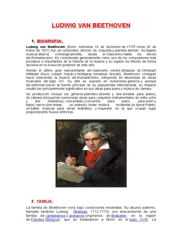 Ludwig van Beethoven (Composiciones)