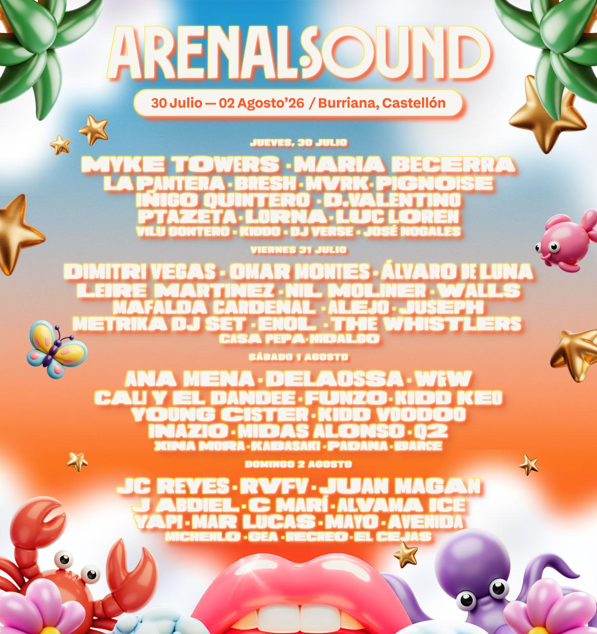 JC Reyes – Arenal Sound 2026