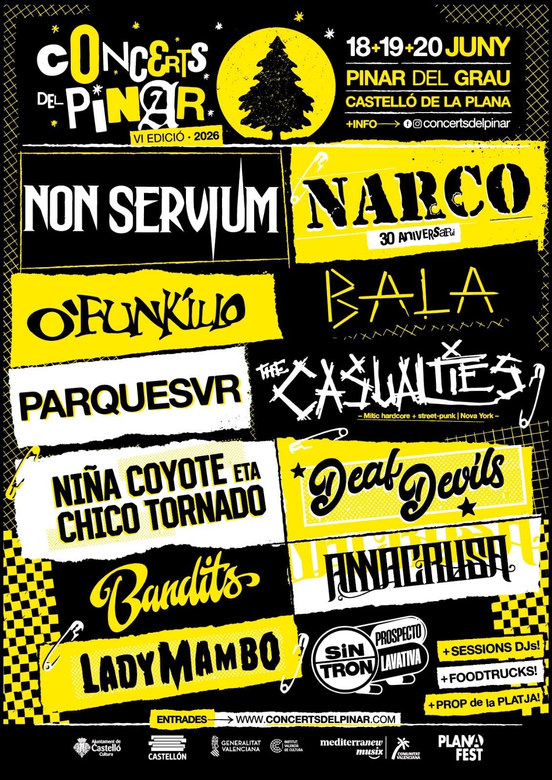 Concerts del Pinar 2026 | Cartel, entradas, horarios y alojamiento