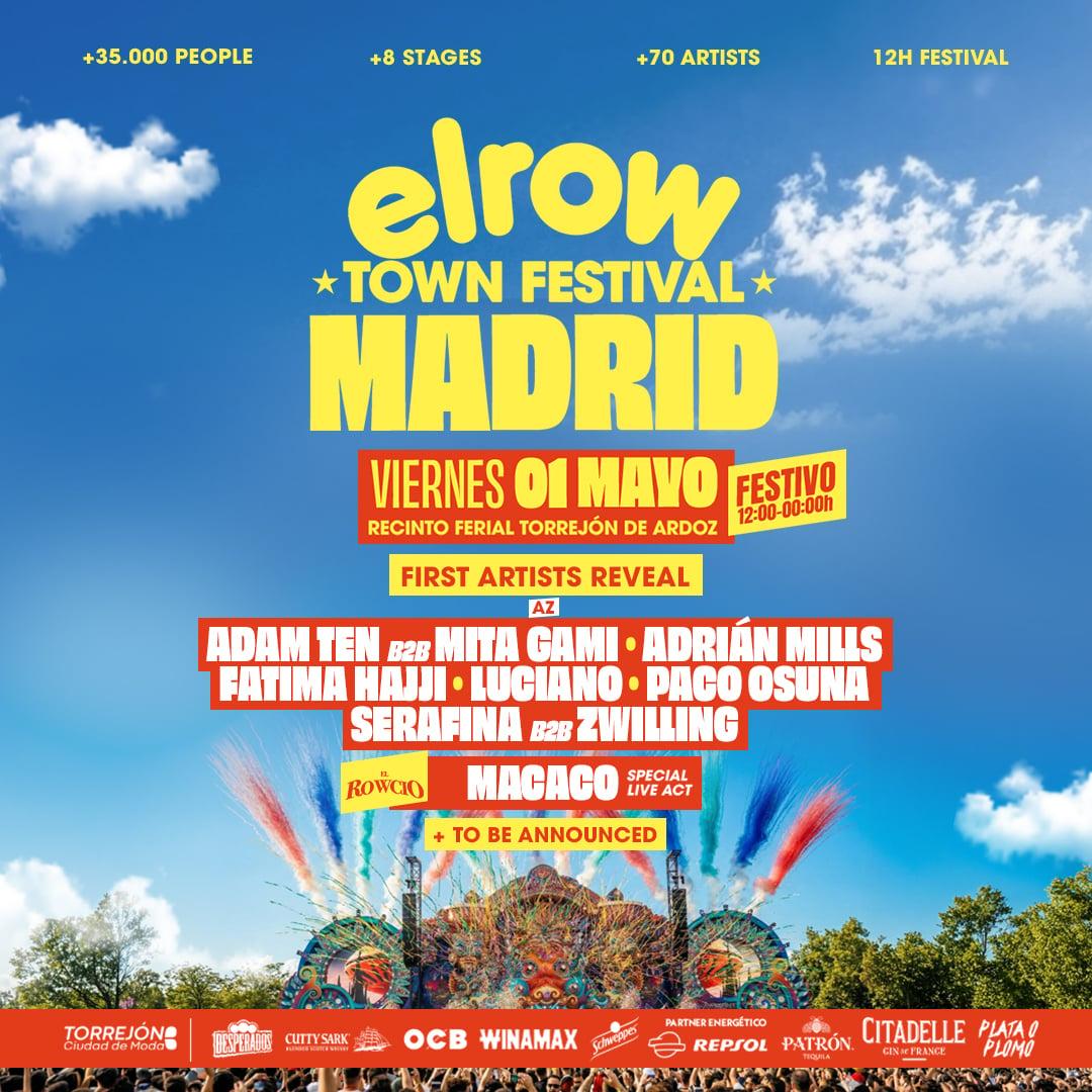 Elrow Town Madrid 2026 | Cartel, entradas, horarios y alojamiento