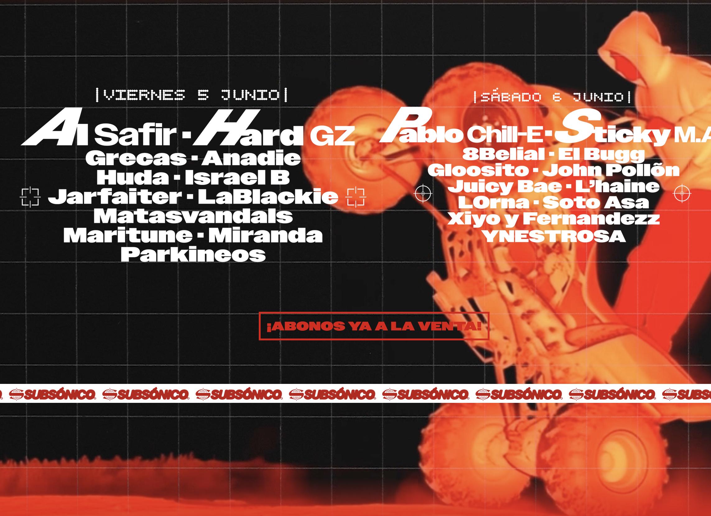 Subsónico 2026 | Cartel, entradas, horarios y alojamiento