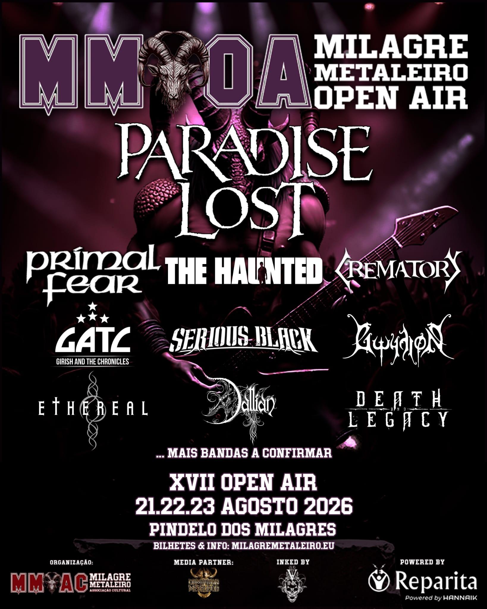 Milagre Metaleiro Open Air 2026 | Cartel, entradas, horarios y alojamiento