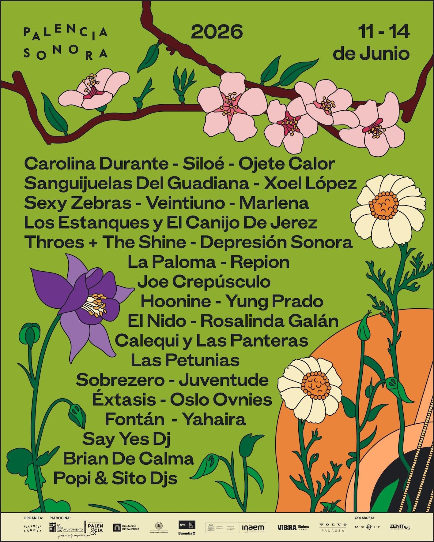 Palencia Sonora 2026 | Cartel, entradas, horarios y alojamiento