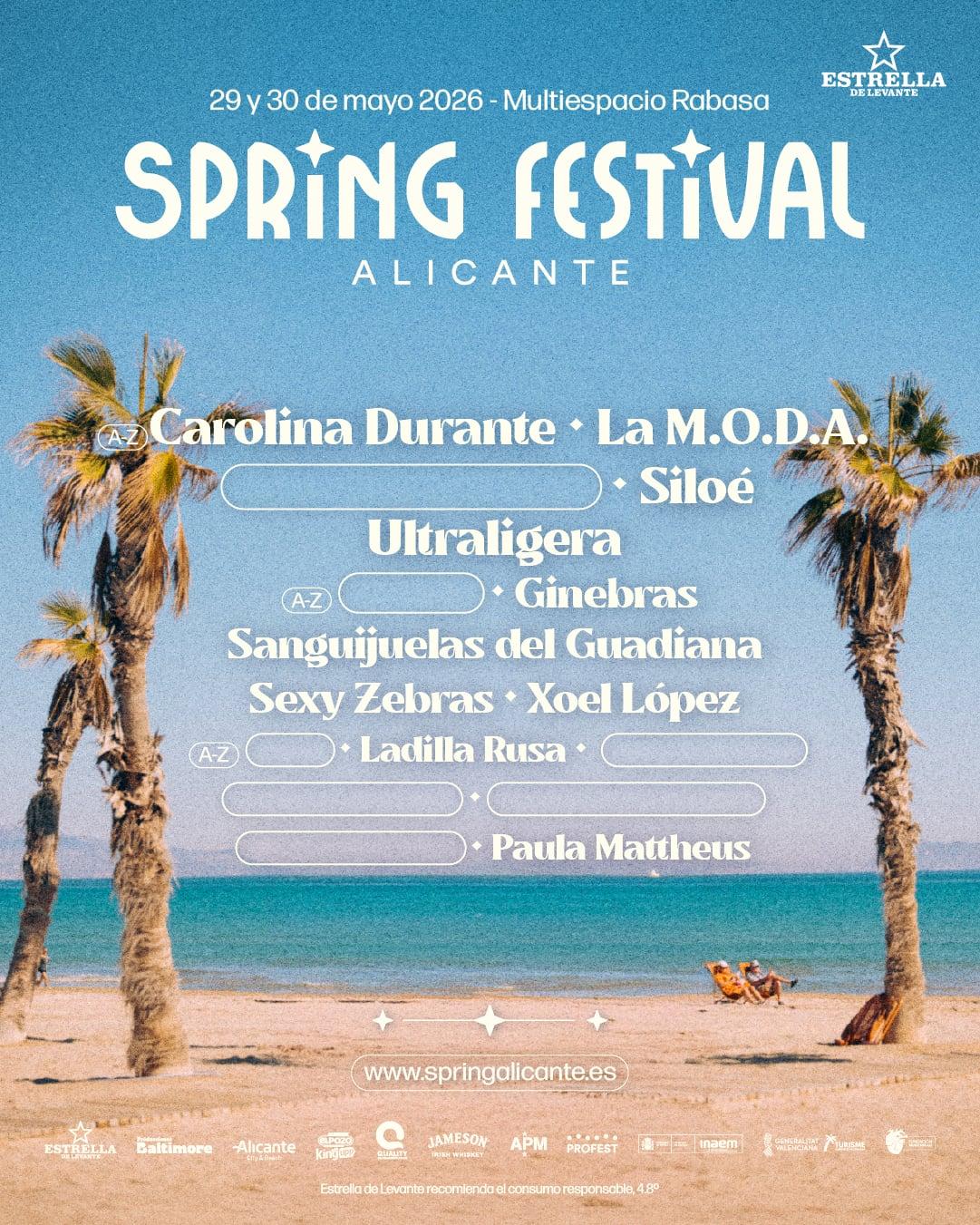 Spring Festival 2026 | Cartel, entradas, horarios y alojamiento