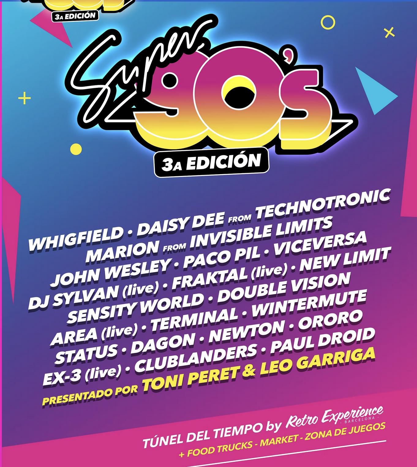 Super 90’s Festival | Cartel, entradas, horarios y alojamiento