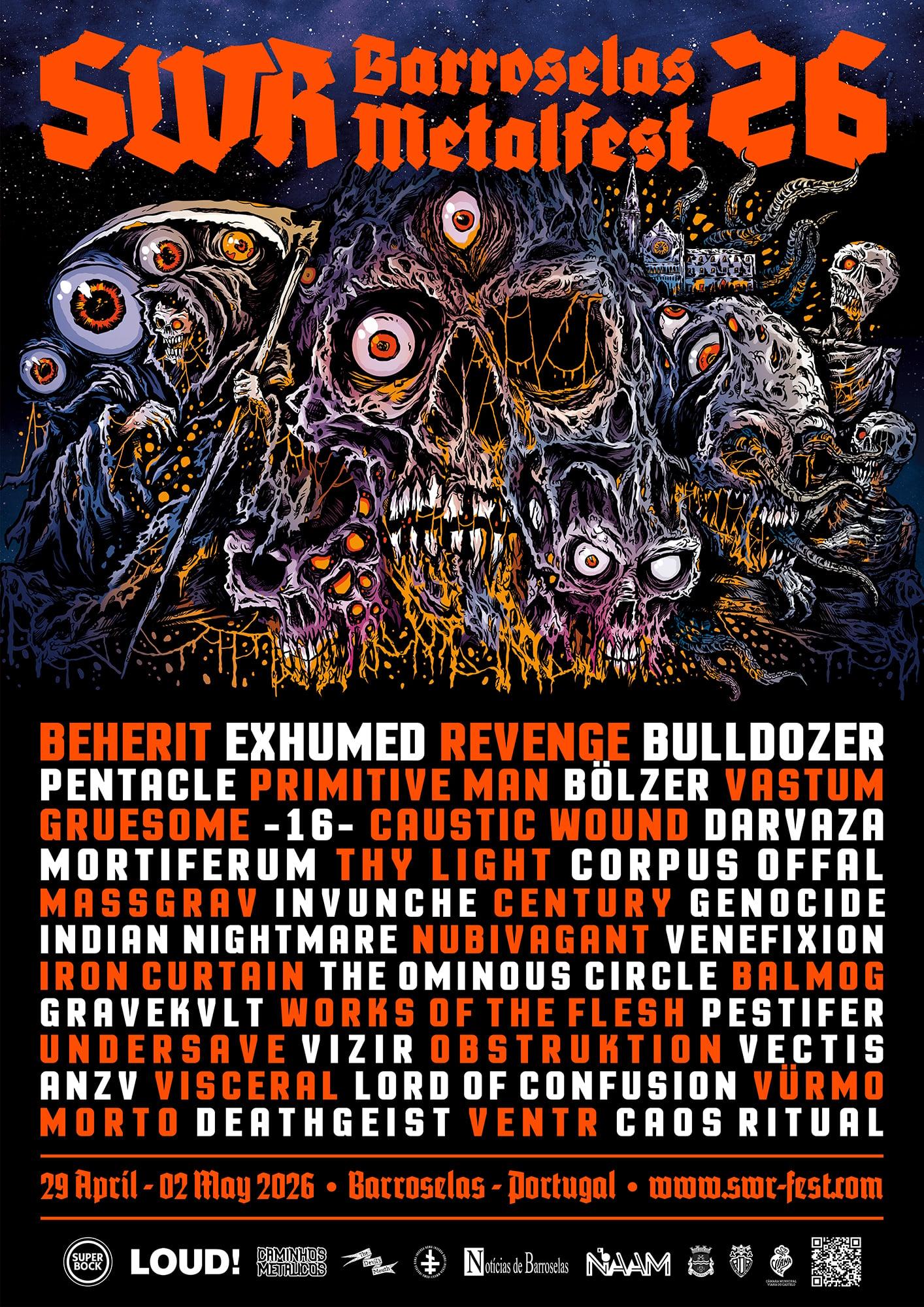 SWR Barroselas Metalfest 2026 | Cartel, entradas, horarios y alojamiento