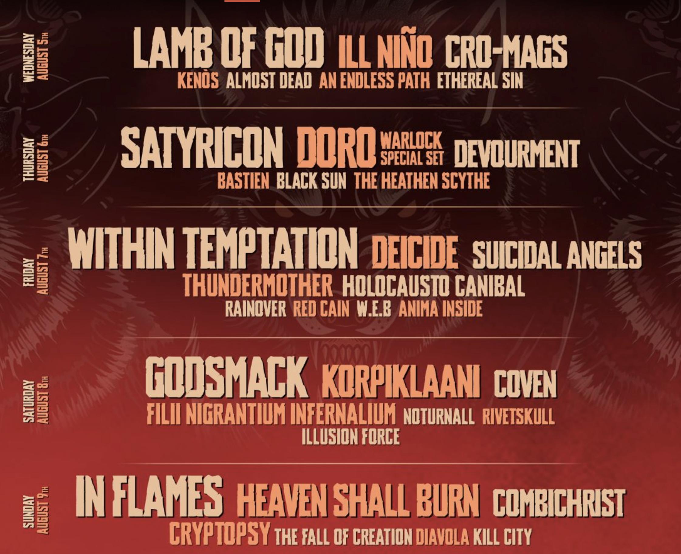 Vagos Metal Fest 2026 | Cartel, entradas, horarios y alojamiento