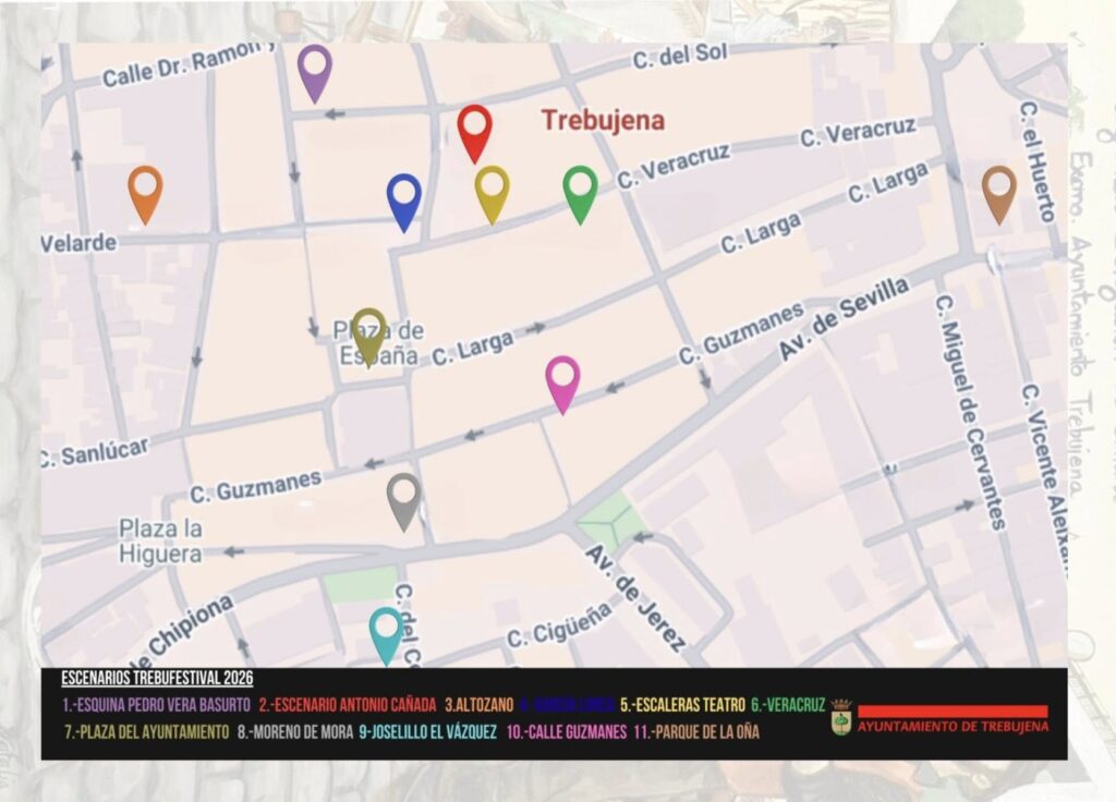 Mapa Escenarios Trebufestival 2026