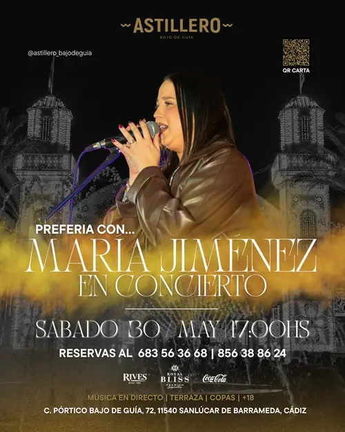 Maria Jiménez en Astilleros Sanlúcar (Sanlúcar de Barrameda)