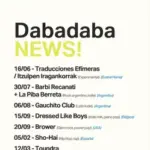 Cartel y entradas de Traducciones Efímeras / Itzulpen Iragankorrak en Sala Dabadaba (Donostia) en Sala Dabadaba (Guipúzcoa) - Qconciertos