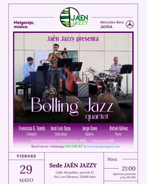 Bolling Jazz quartet en Jaén Jazzy (Jaén)