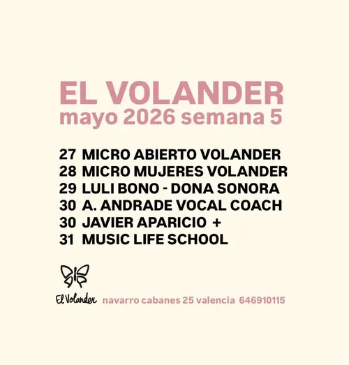 A. Andrade Vocal Coach en El Volander (Valencia)