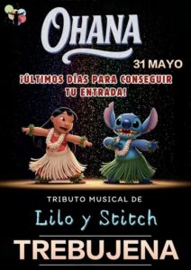 Tributo a Lilo y Stitch que tendrá lugar el 31 de mayo en el Teatro Municipal Jose Manuel Valderas García