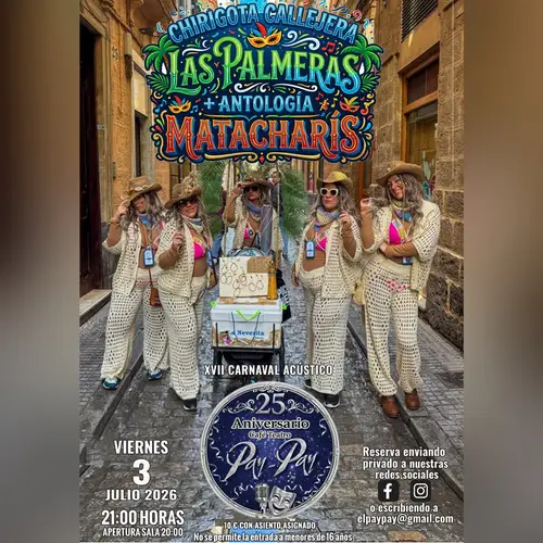 Las Palmeras en Café Teatro PayPay (Cádiz) (Cádiz)