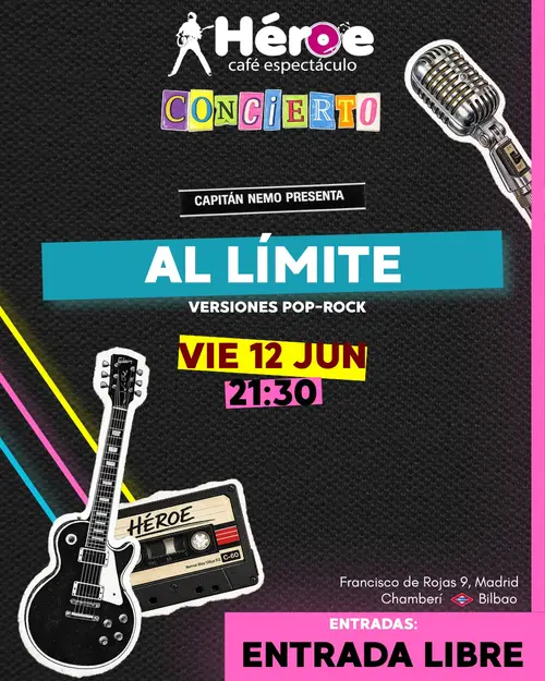 Al Límite en Sala Héroe Café Espectáculo (Madrid) (Madrid)