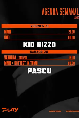Kid Rizzo en Play Club (Valencia) (Valencia)