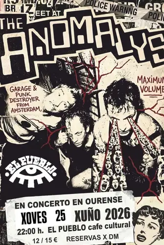 The Anomalys en Café Cultural El Pueblo (Ourense) (Ourense)