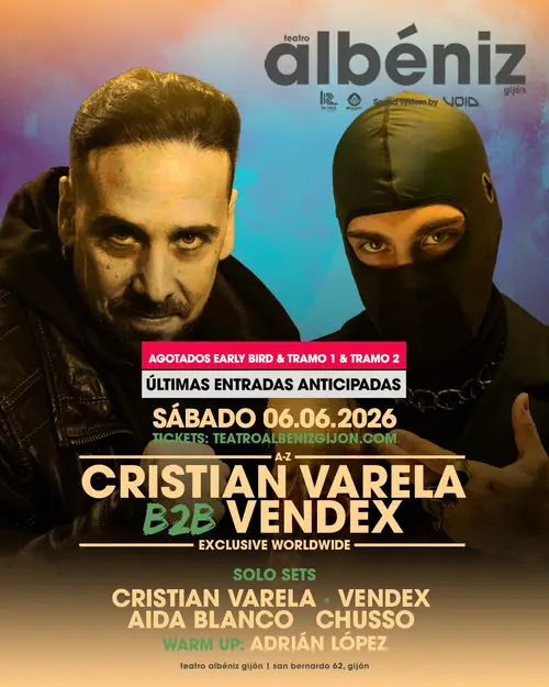 Cristian Varela B2B Vendex en Sala Albéniz (Gijón) (Gijón)