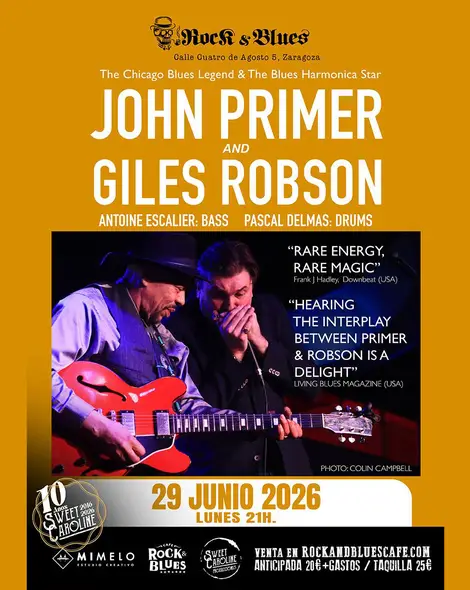 John Primer and Giles Robson en 16 Toneladas (València)