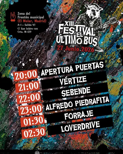 Festival El Último Bus en Sala Óxido (Guadalajara)