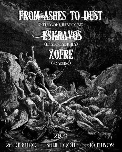 From Ashes to Dust en Sala Moon Music Club (Santiago De Compostela)