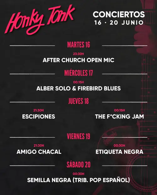 Etiqueta Negra en Sala Honky Tonk (Madrid)