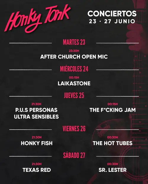 THE HOT TUBES en Sala Honky Tonk (Madrid)