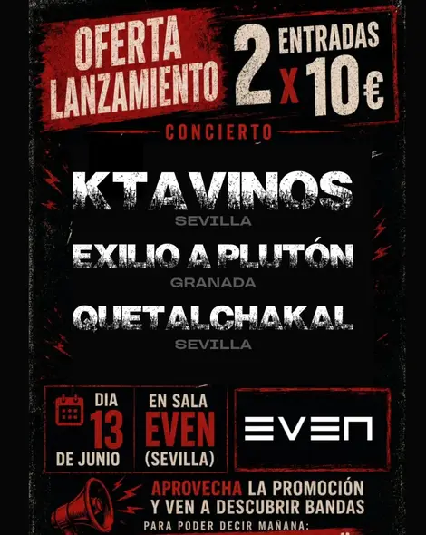 Exilio a Plutón en Sala Even (Sevilla)