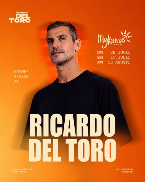 Ricardo Del Toro en Mykonos Beach Club (Punta Umbría)