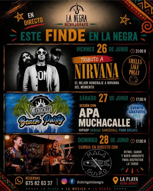 Mala Guiri en Chiringuito La Negra (Vélez-Málaga)