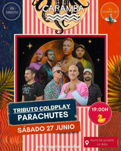 Parachutes en Caramba Chiringuito (La Línea de la Concepción)