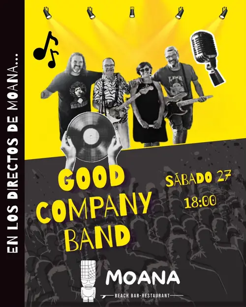 Good Company Band en Moana Beach Bar – Restaurant (Cádiz)