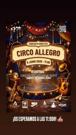Circo Allegro en Conservatorio Superior de Música Andrés de Vandelvira (Baeza)