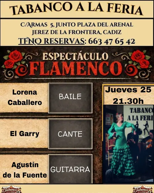 Lorena Caballero en Tabanco a la feria (Jerez De La Frontera)