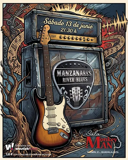 Manzanares River Blues en Monkey Man Cafe Teatro (Guadalajara)