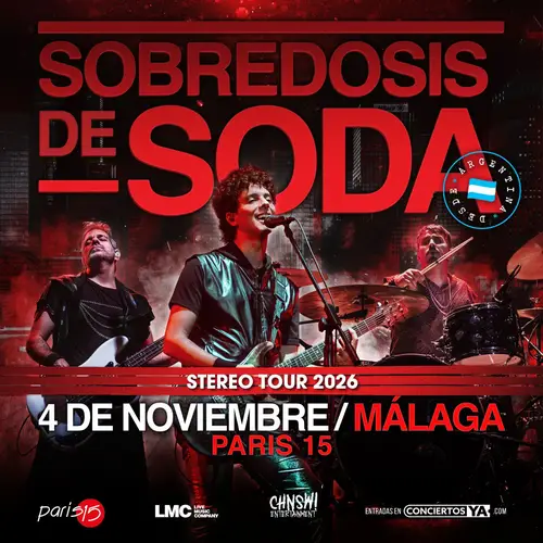 Sobredosis de Soda en Sala París 15 (Málaga)