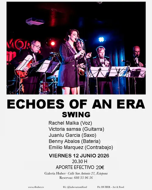 Rachel Malka y su cuarteto en HUBER – Art & Food (Estepona)