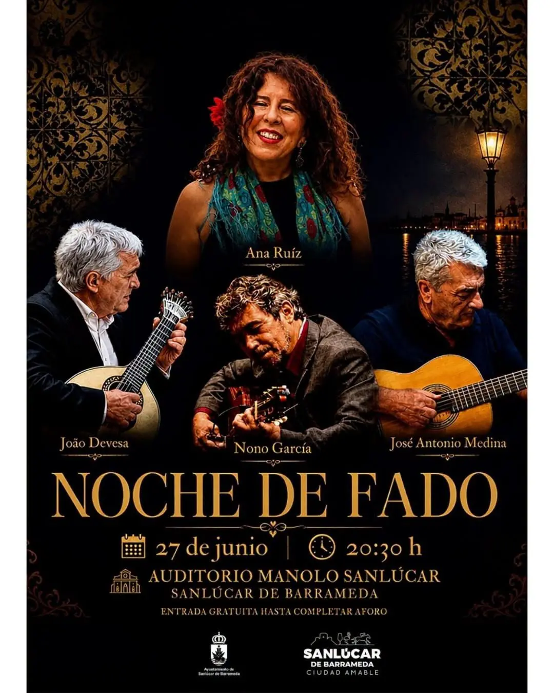 João Devesa, Nono García, José Antonio Medina, Ana Ruíz en Auditorio Manolo Sanlúcar (2026-06-27)