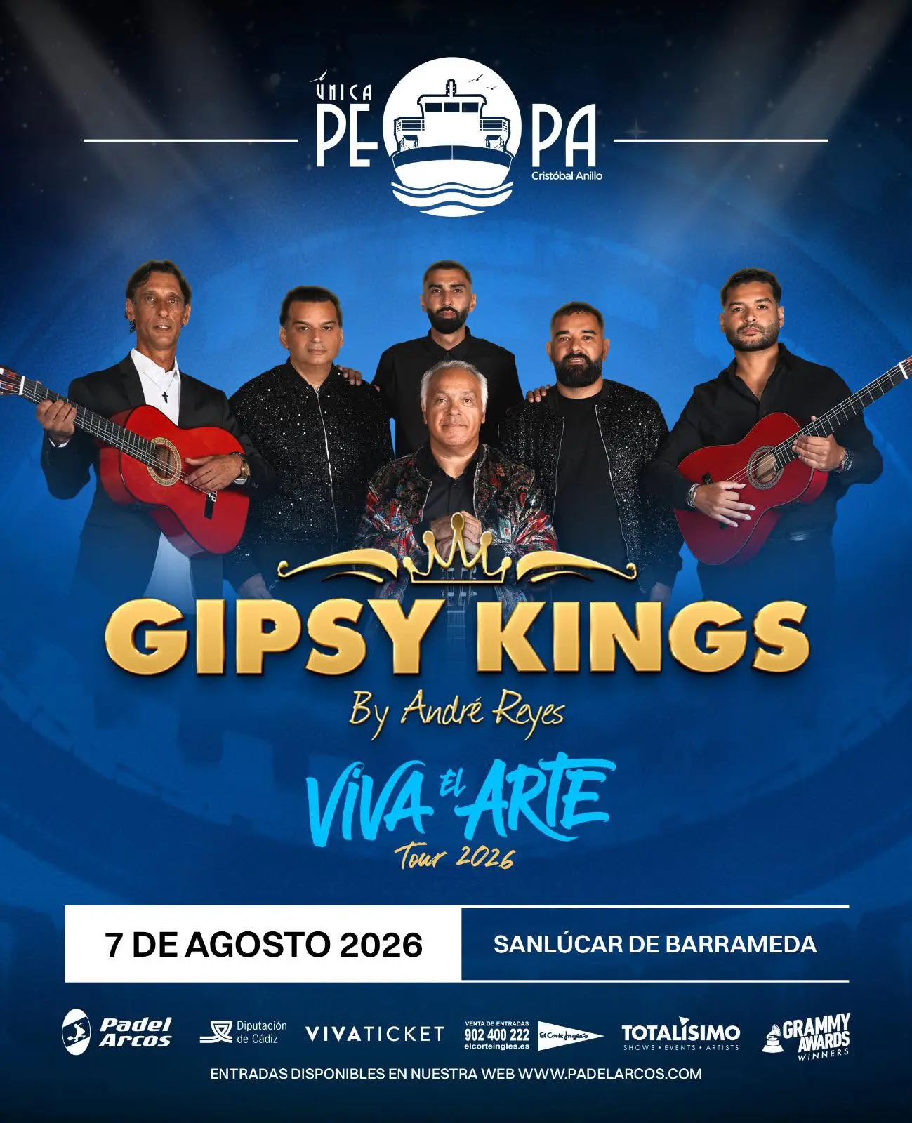 Gipsy Kings en La Pepa Barco (Sanlúcar de Barrameda) (2026-08-07)