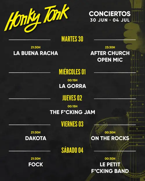 THE F*CKING JAM en Sala Honky Tonk (Madrid)