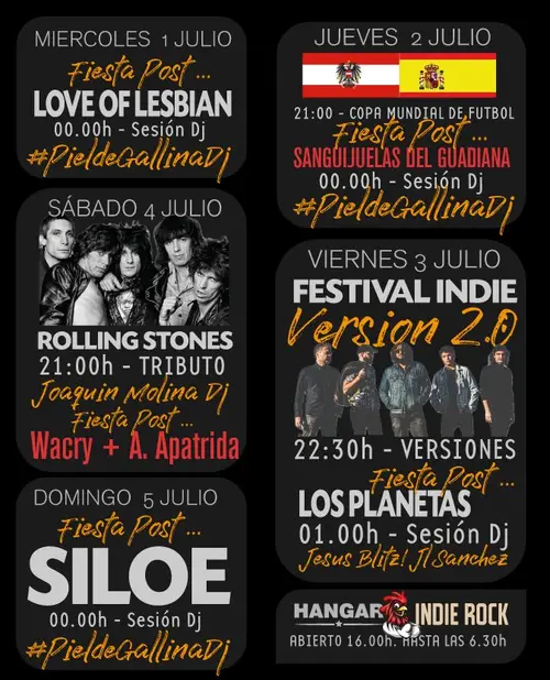 Festival Indie Version 2.0 en HANGAR CORDOBA (Córdoba)
