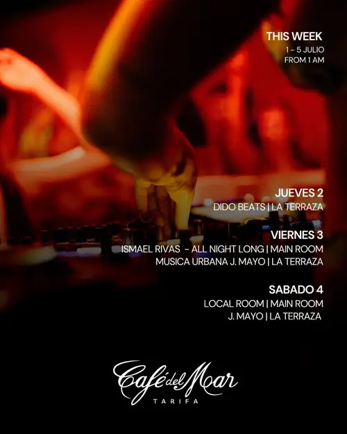 Ismael Rivas en Café del Mar Tarifa (Tarifa)